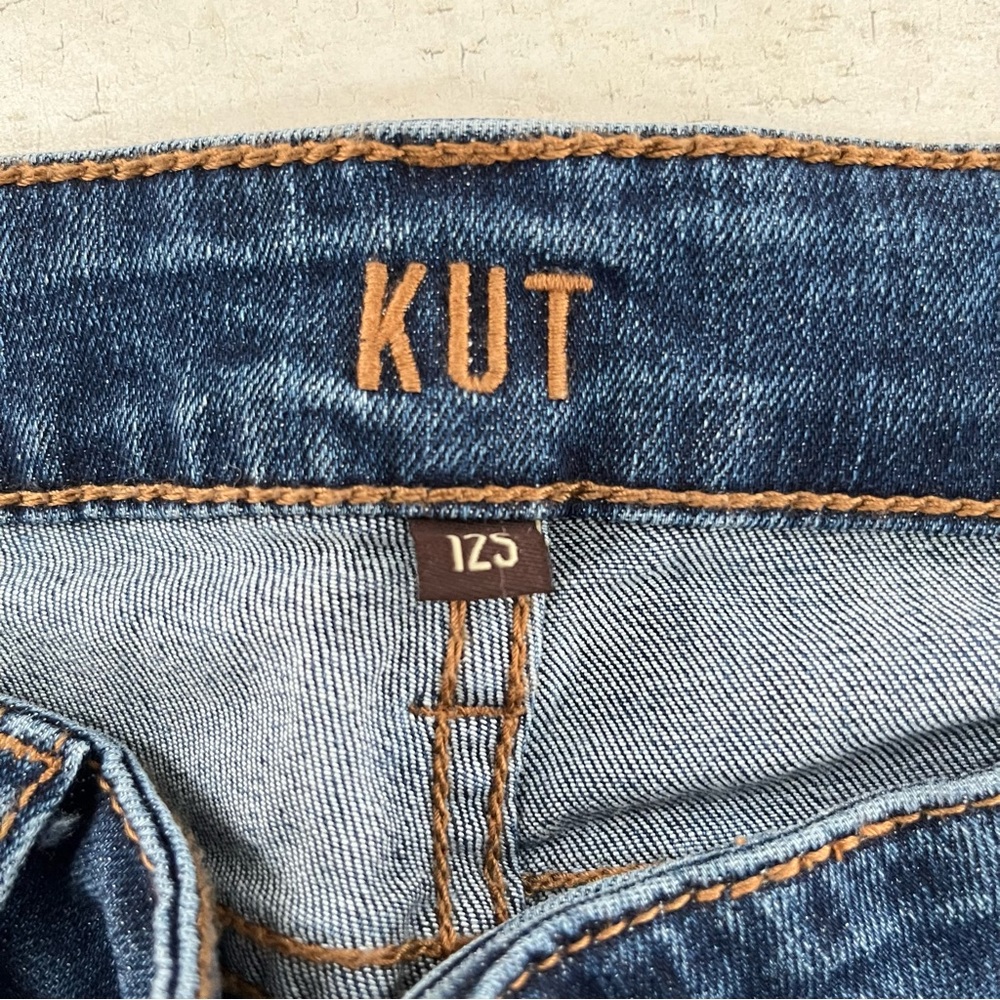 Kut from the Kloth Women’s Baby Bootcut Blue Denim Jeans Size 33X32 12S - Picture 2 of 8